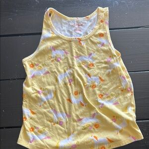 Cat & Jack Yellow Tank Top with Unicorn Print